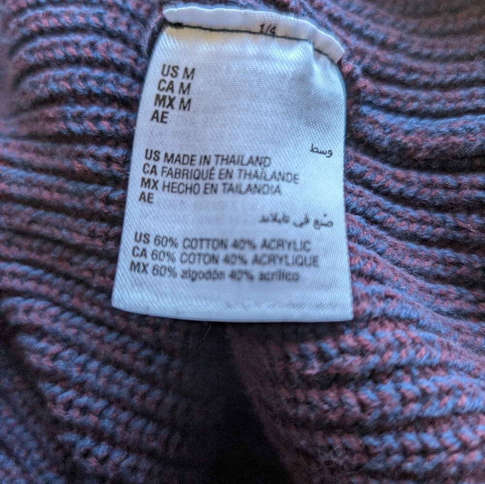 INC International Concepts Men's Crewneck Sweater - Blue and Purple - Picture 6 of 6